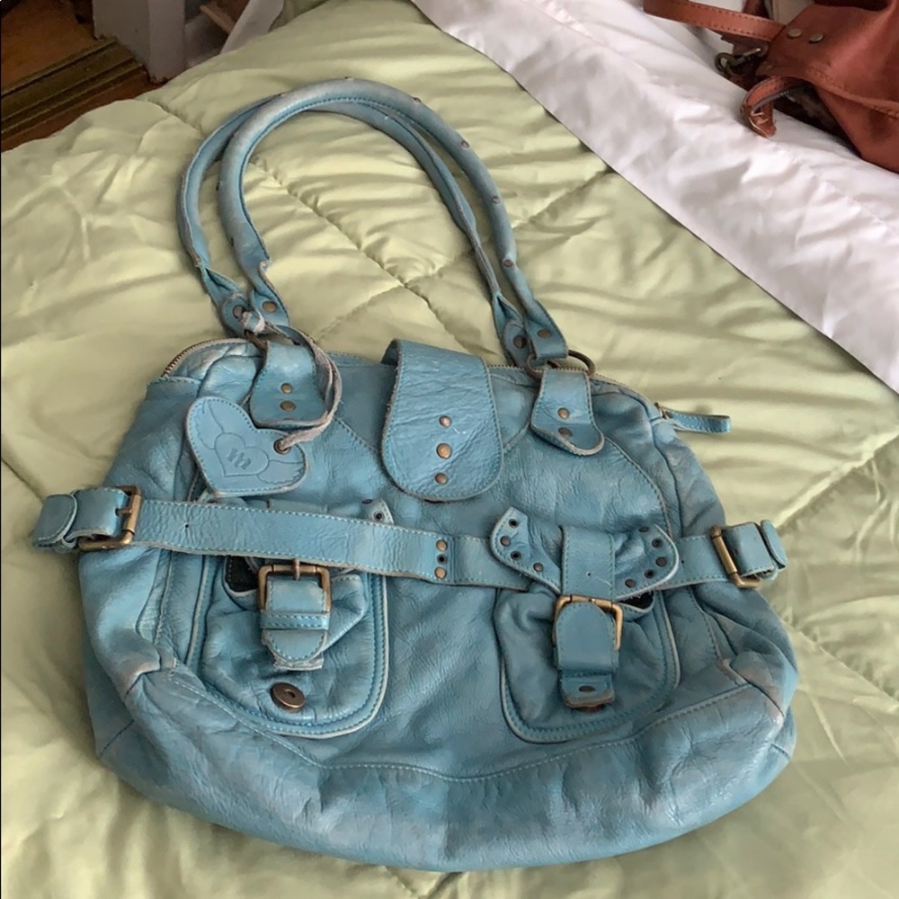 Moni Moni Italian leather satchel.